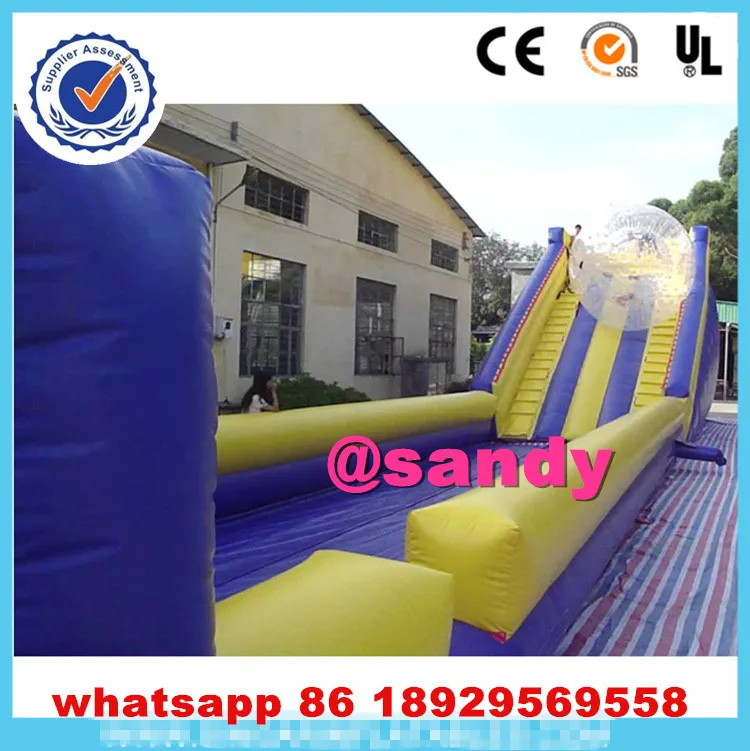

free sea ship to port,20x6x6mH Inflatable zorb sports park,zorb slide,zorb ball launch ramp