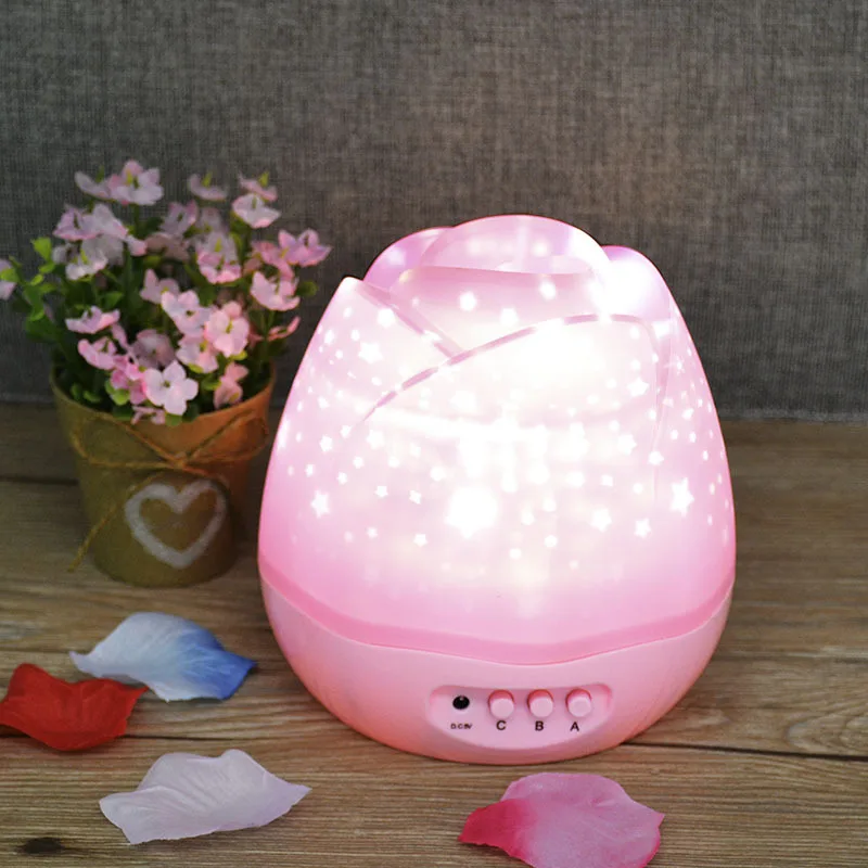

Stars Starry Sky LED Night Light Projector Lamp Fantasy Rose Lamp Romatic Projector Star USB LED Light Baby Sleep Colorful Lamp