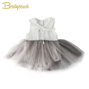 

Summer Baby Girl Romper Dress Princess Birthday Rompers for for Girls Clothes Toddler Jumpsuit Sleeveless Baby Costume