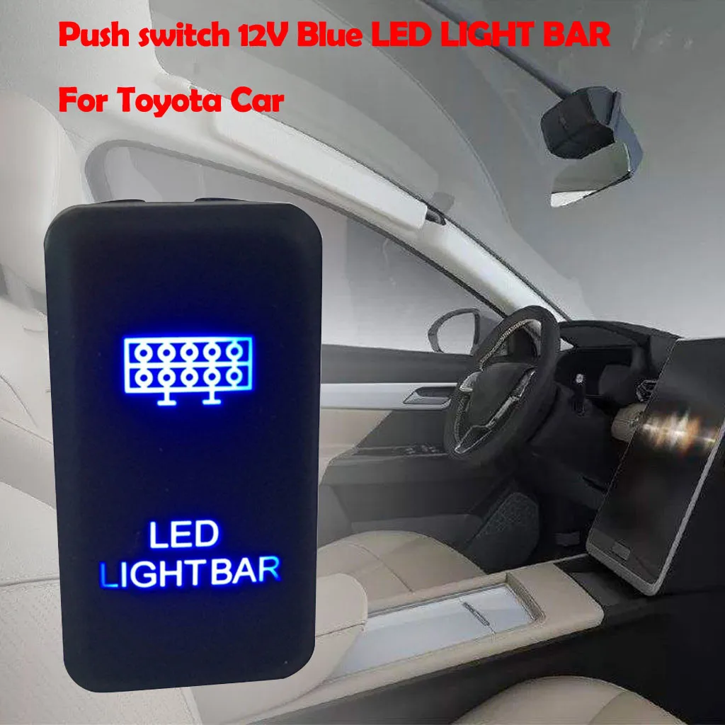 

Brand New Push switch 12V Blue LED LIGHT BAR For Toyota Landcruiser 100 Series 1998-2007 laser engrave equipment ABS plastic 8Z