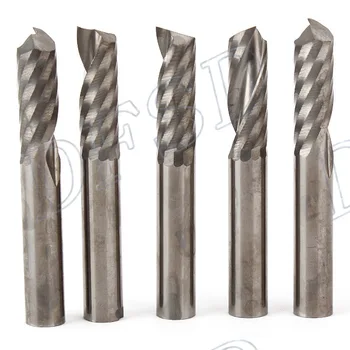 

5 x 6mm Smokeless Metal CNC Router Bits Single Flute Tools 12mm