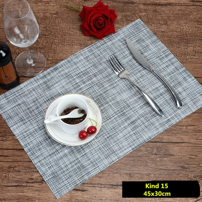 1 шт. 45x30 см классические качественные салфетки для стола, полотенца, коврики для обеденного стола, хлопковые коврики, подставки для тарелок, декоративные салфетки - Цвет: Kind 15