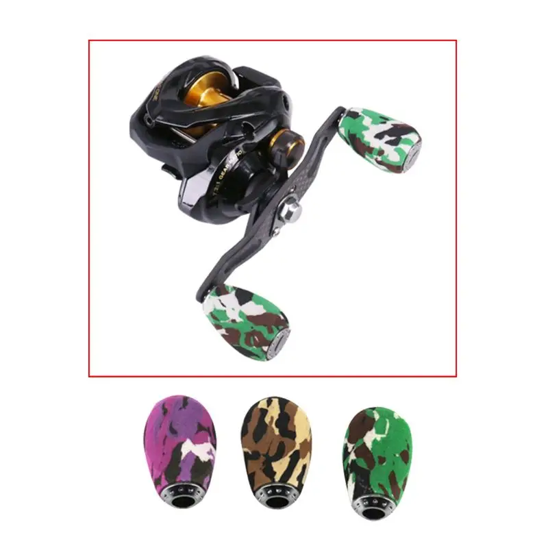 Portable DIY Metal EVA Fishing Reel Handle Knob Baitcasting Fishing Reel Grips