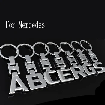 

3D Car Keychain Metal Keyring Key Chain Rings Keychains For Mercedes Benz GL GLK GLC ML GLA Class A B C E S R AMG W211 W203 W204