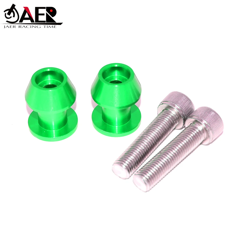 

JEAR CNC Swingarm Spool Sliders 10mm Swing Arm Spools Sliders for Kawasaki Z750 Z1000 Z1000SX ZX6R ZX6RR 636 ZZR600