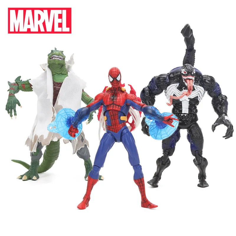 18 см Marvel игрушки Человек паук яд ящерица Carnage ПВХ фигурка Фигурки Человека