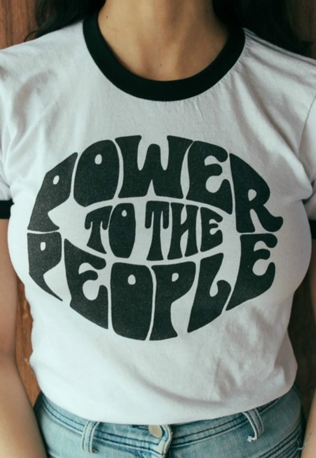 2018 винтажный стиль футболка с надписью Power To The People унисекс для мужчин и женщин