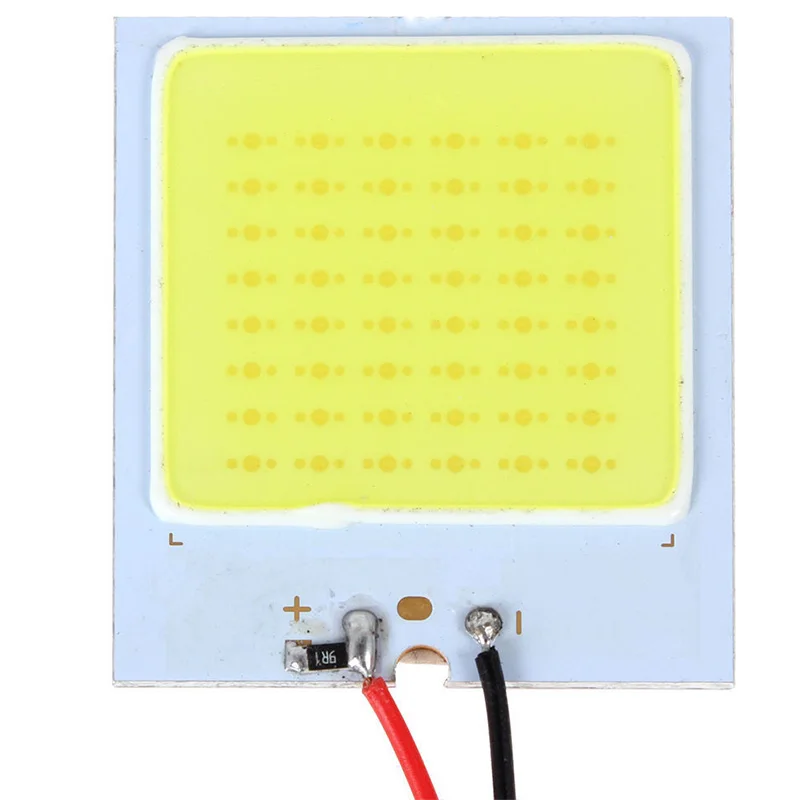 10pcs/lots 12V 6W 48SMD COB LED Car Interior Dome Panel T10 Festoon Light Lamp Bulb