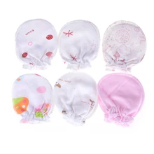 Рукавицы для новорожденных, супер мягкие хлопковые детские перчатки, всесезонные защитные варежки-царапки для новорожденных 0-9 месяцев, перчатки