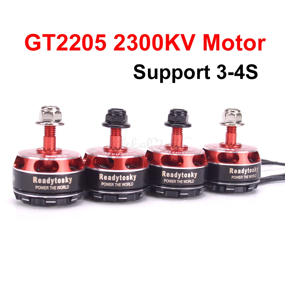 GT2205 2205 2300KV CW CCW бесщеточный двигатель 3-4S для ZMR250 Martian II IV 220 мм RC FPV гоночный Дрон |