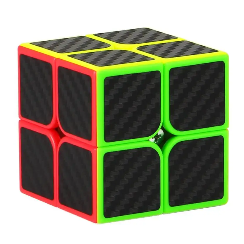 

Loss Sale 2x2x2 Speed Cube Carbon Fiber Sticker for Smooth Magic Cube Puzzles Stress Relief Toy Funny Kids Gift 2018 20
