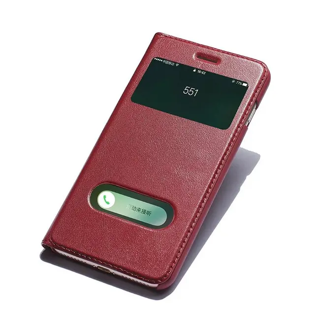 Buy Luxury Genuine Leather Case with Caller ID Display