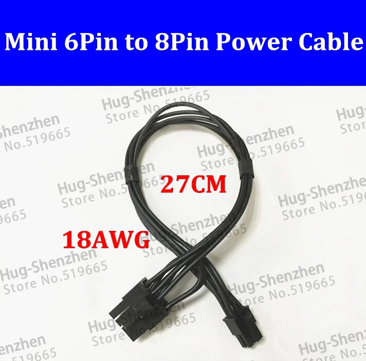 Di Alta Qualità Mini Pin Maschio A Pcie Scheda Video Pin Maschio 6 Pin A 8 Pin Cavo Di Alimentazione Per Mac Pro G5 Gtx680 Gtx480