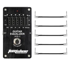 5-band AEG-1 Электрогитары EQ эквалайзер педаль эффектов эксклюзивный Правда Обход+ 5 шт. кабели