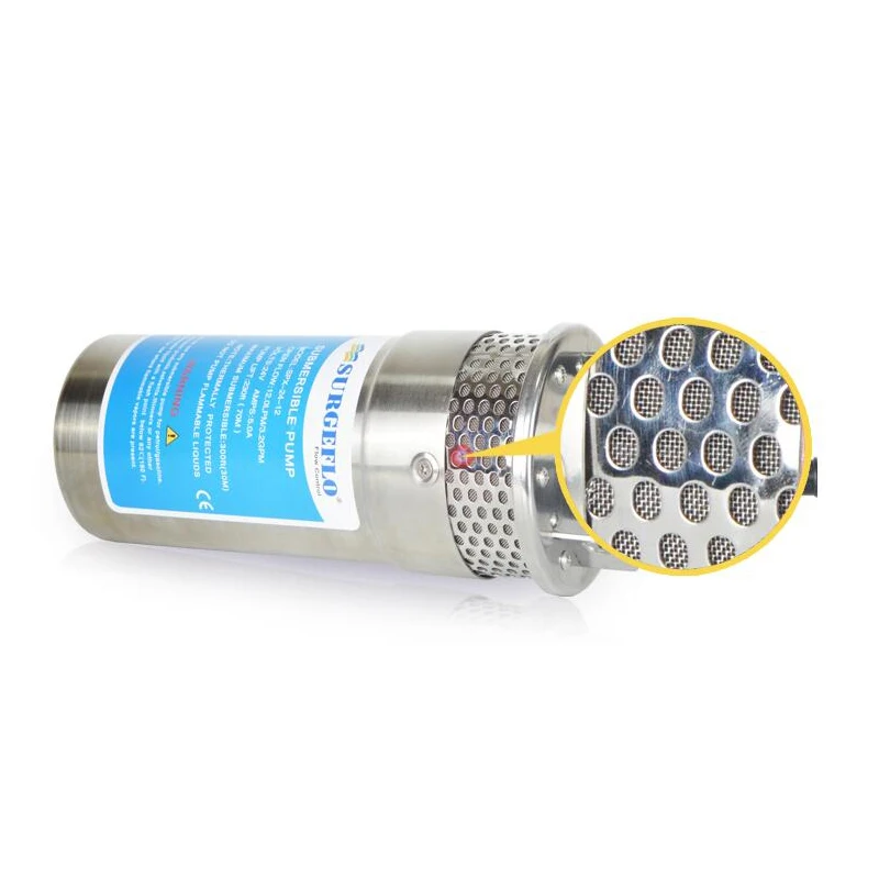 Солнечный водяной насос DC 12V 24V высокого давления солнечный погружной из