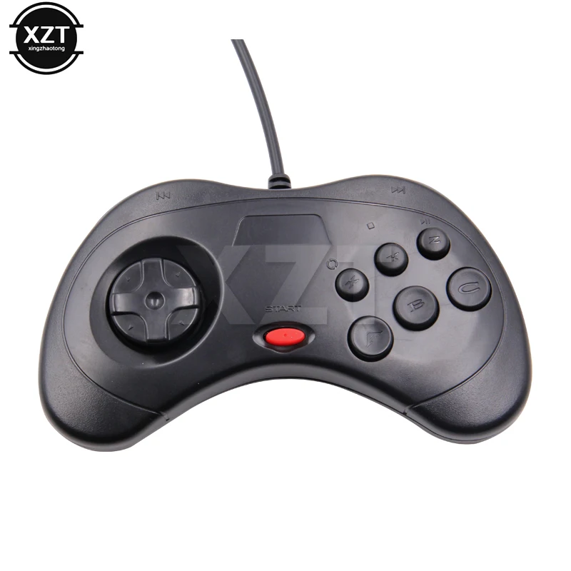 1pcs new Wired USB Gamepad Classic Controller Joypad For Saturn System Style For PC Sega Retro Handheld