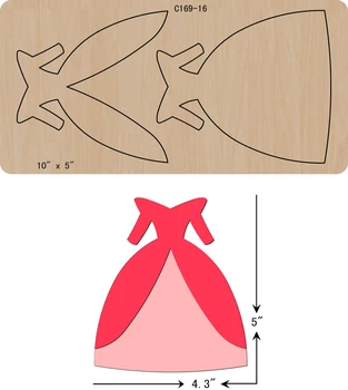 

New clothes Wooden die Scrapbooking C-169-16 Cutting Dies