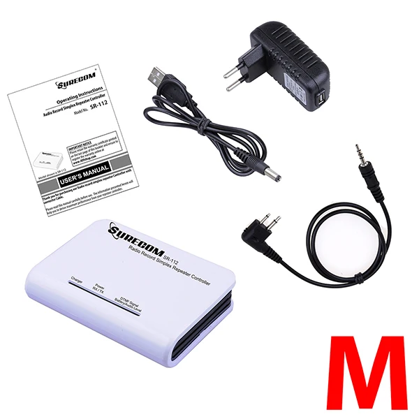

SURECOM SR-112 simplex repeater Controller with CP88 GP68 FD-150A TC-500 Cable