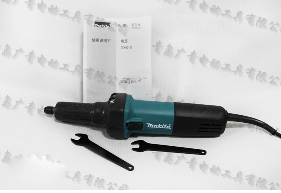 Япония Makita GD0601 электрический шлифовальный станок прямая мельница металл шлифовальный станок Внутренний отверстие полировщик 400 Вт 38 мм(1-1/") 25000 об/мин