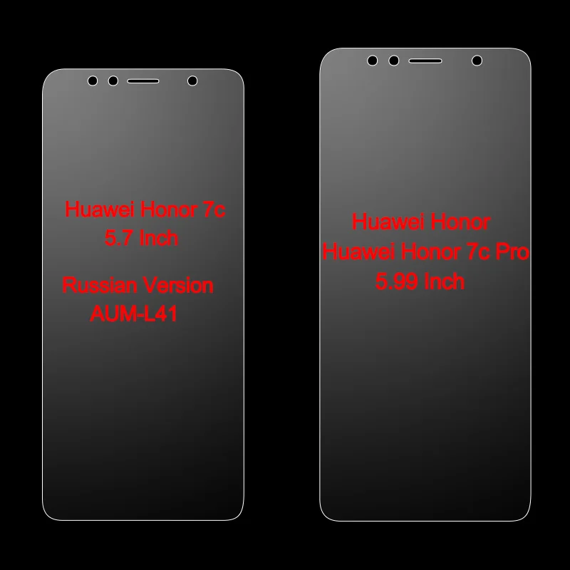 2 шт. Защитное стекло для Huawei Honor 7C 7A 2.5D Pro Защитная пленка экрана|Защитные стёкла и