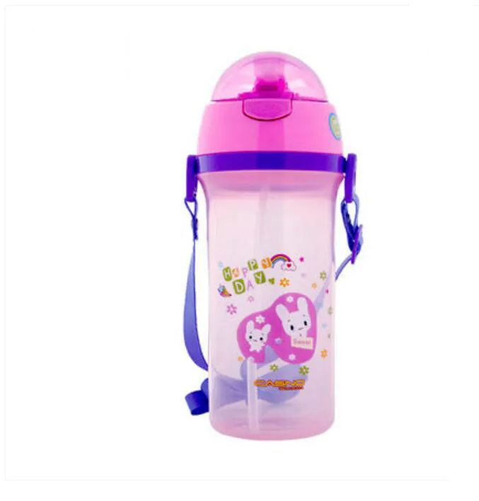 

Humanized design High Quality Baby Training Drink Water Bottle Fall Proof Leak Poof Baby Learning Drinking Straw Cup