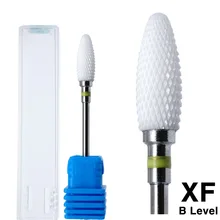 1 шт. 3/32 дюймов керамика пуля ногтей сверло мельница резак для электрического сверла прибор для маникюра, педикюра пилки для ногтей