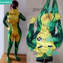 DHL 3D печать X-men Rogue Косплей Костюм лайкра эластичный сексуальный комбинезон Marvel костюм супергероя на Хэллоуин