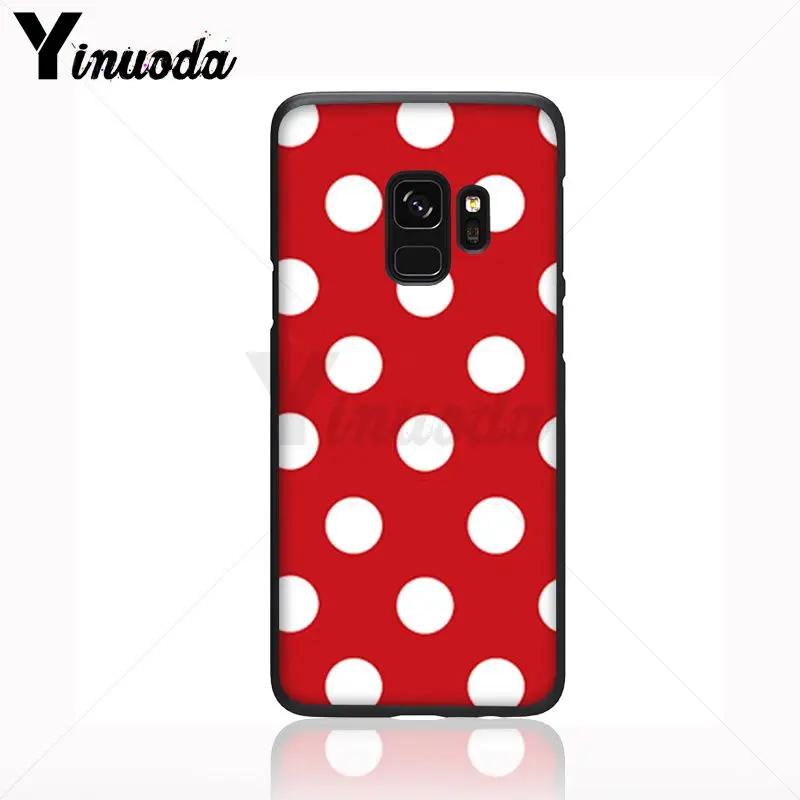 Red Black Gold Polka dots Dot