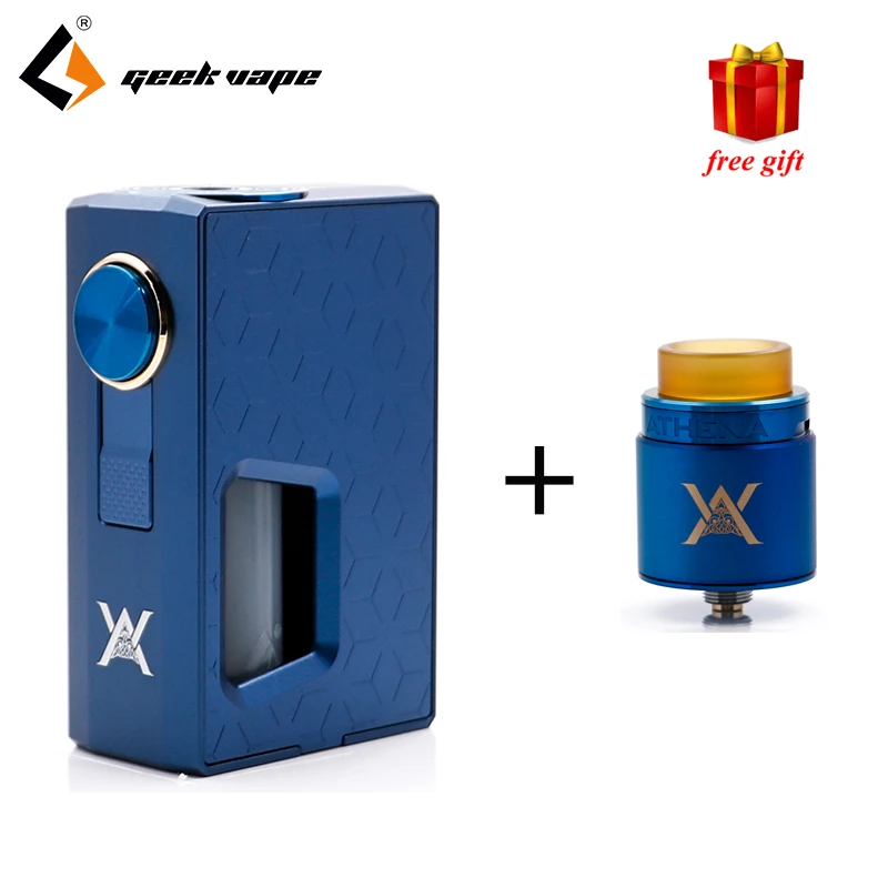 

Free gift GeekVape Athena Squonk Mod with 6.5ml Squonk Bottle Electronic Cigarette Weipa Support Squonk RDA TANK vape kit