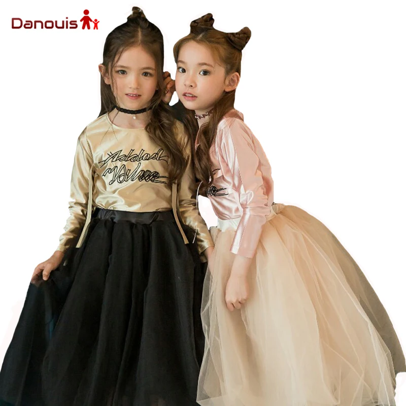 Lace Girls Skirts 2017 Summer New Fashion Girl Princess Long Tulle Tutu Skirt Kid Clothes Kids