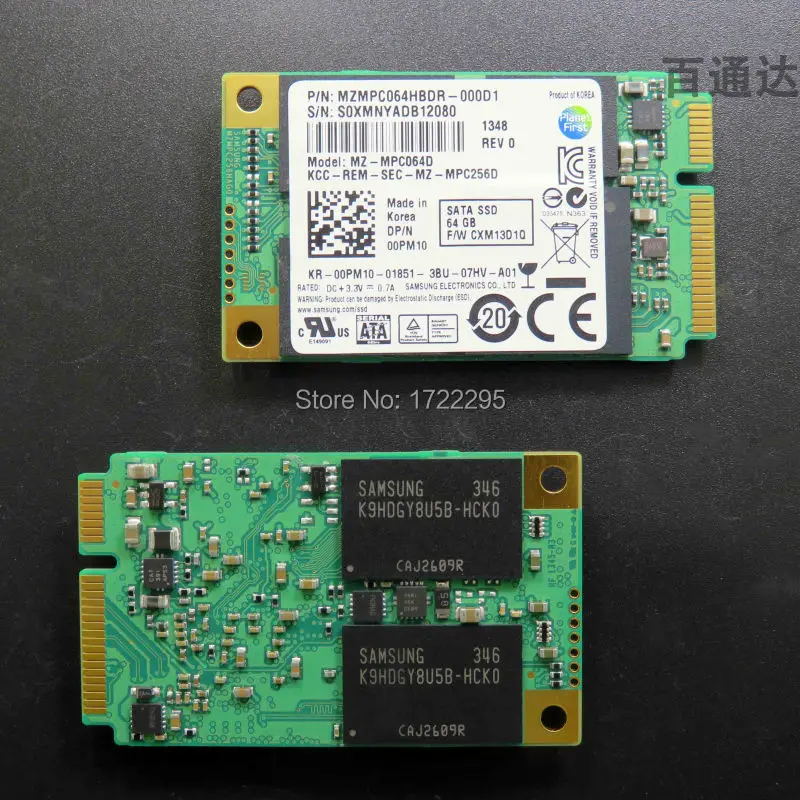  Neue Original für Samsung PM830 64G MSATA3 notebook Mini solid-state festplatte MSATA SSD solid sta