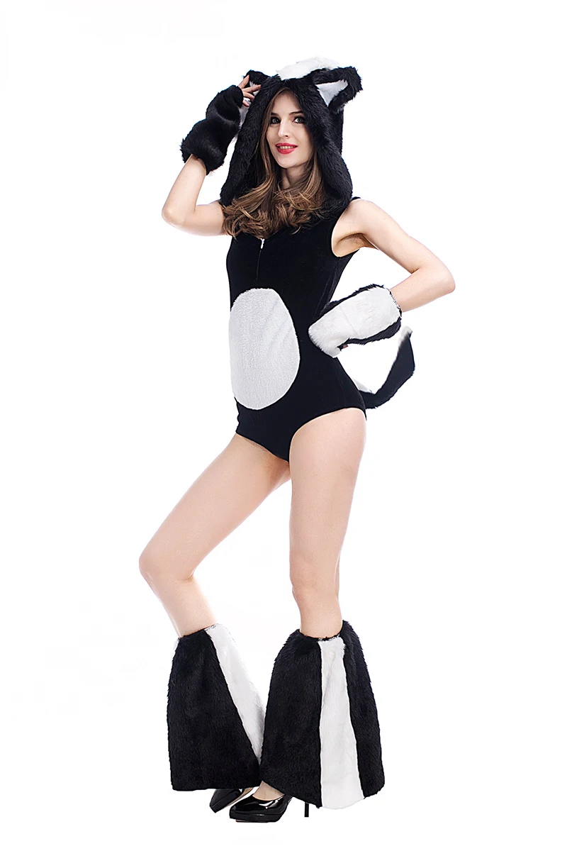 US $29.19 6% OFF|Adult Women Sexy Cat Costume Fancy Erotic Bodysuit Hooded  Cartoon Romper Porn Games Cosplay Pokemon Outfit For Girls Plus Size-in ...