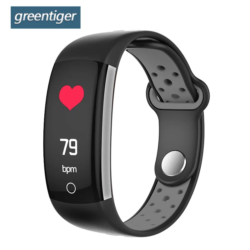 

Greentiger Q6 Smart Bracelet Fitness Tracker IP68 Waterproof Smart Wristband Blood Pressure Oxygen Smart band for Android IOS