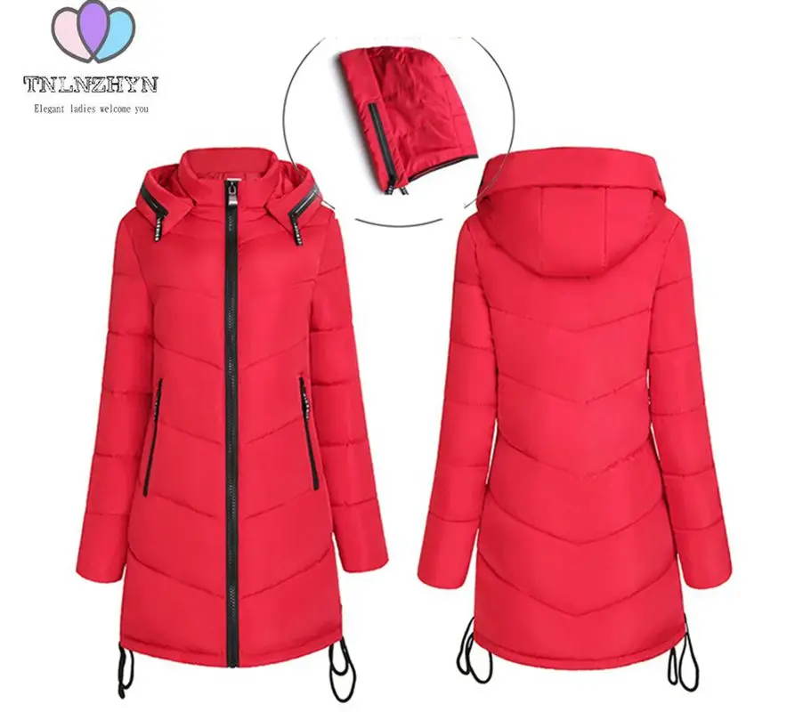 Mode Green Femmes Vêtements Vers light Manteau Gray Mince Corée D'hiver Le Chantiers À Tnlnzhyn black Capuchon Bas Long Épaississent De Coton Grands armygreen pink red rembourré Veste 2019 pxqRzFHw5