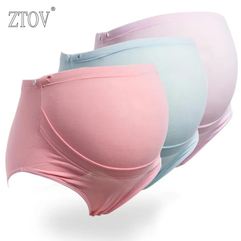 

ZTOV 3PCS/Lot Plus size Cotton Maternity Panties for Pregnant Women underwear High Waist Briefs Pregnancy Intimates Clothing XXL