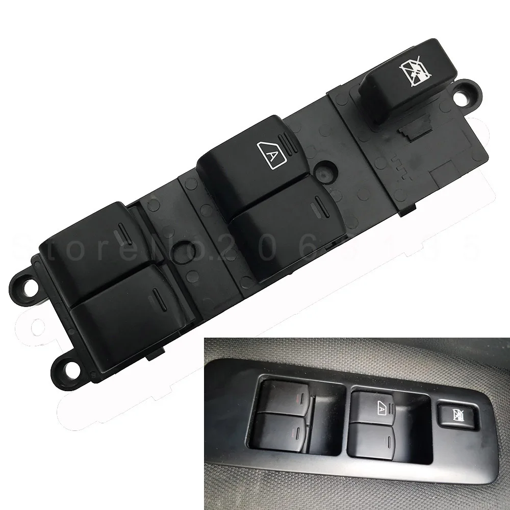 

25401-EB30B 25401-BB65B For Nissan Navara D40 Qashqai Pathfinder 04-16 Front Left Master Electric Window Lifter Switch