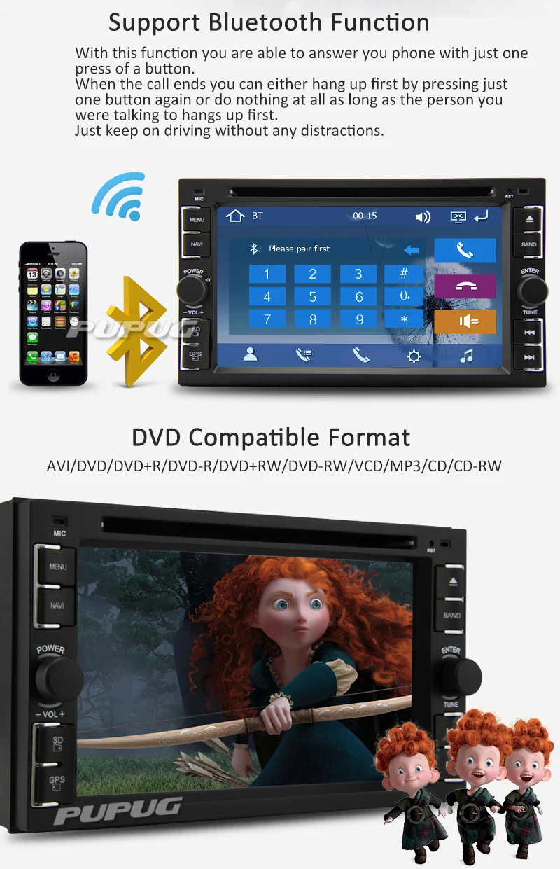 Flash Deal Radio Navigator SD MP3 GPS Map Car DVD Logo 3G Dongle MP5 RDS Stereo HeadUnit iPod MP4 Autoradio EQ PC AMP System 3