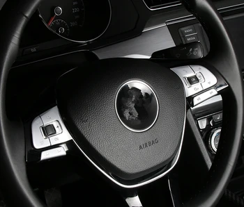 

6Pcs/Set ABS Steering Wheel Button Switch Cover Panel Knob Trim Sticker For Volkswagen Passat B7 GOLF MK7