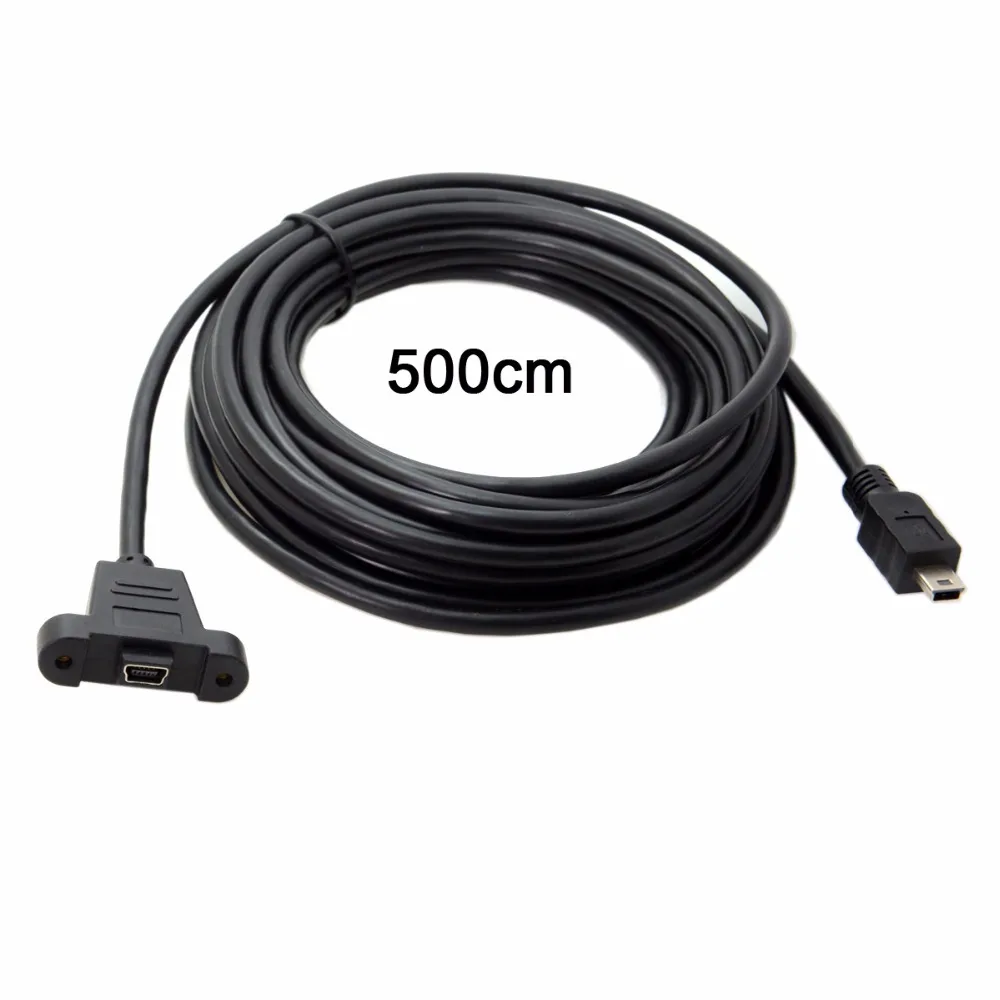 

Chenyang 0.5m 3m 5m Light Adapter Cable Mini USB B 5pin Male To Female Extension Cable Cord Adapter