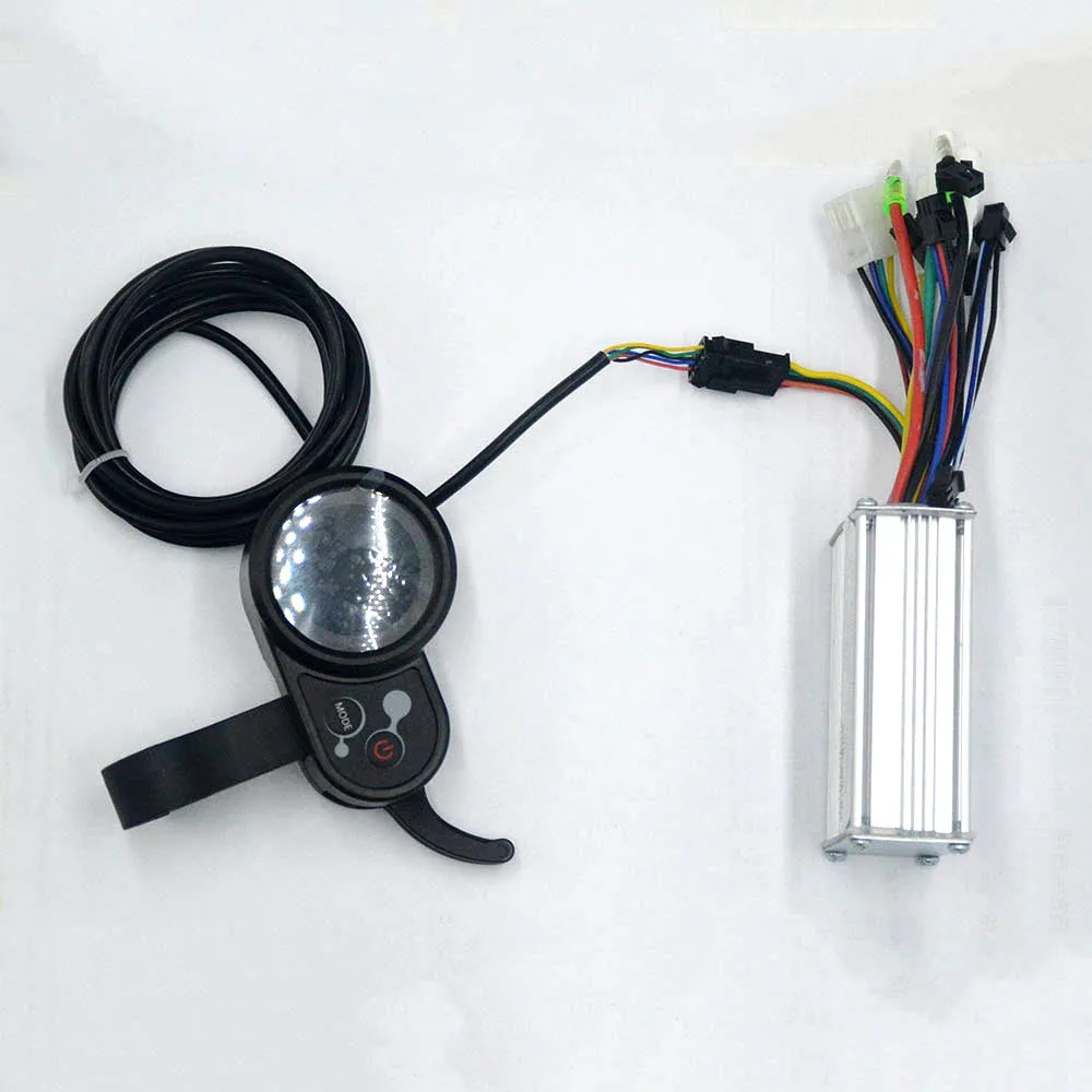 

24V/36V/48V 250W 350W ebike controller box BLDC Speed display Controller work in hall sensor/hall sensorless for e bike scooter