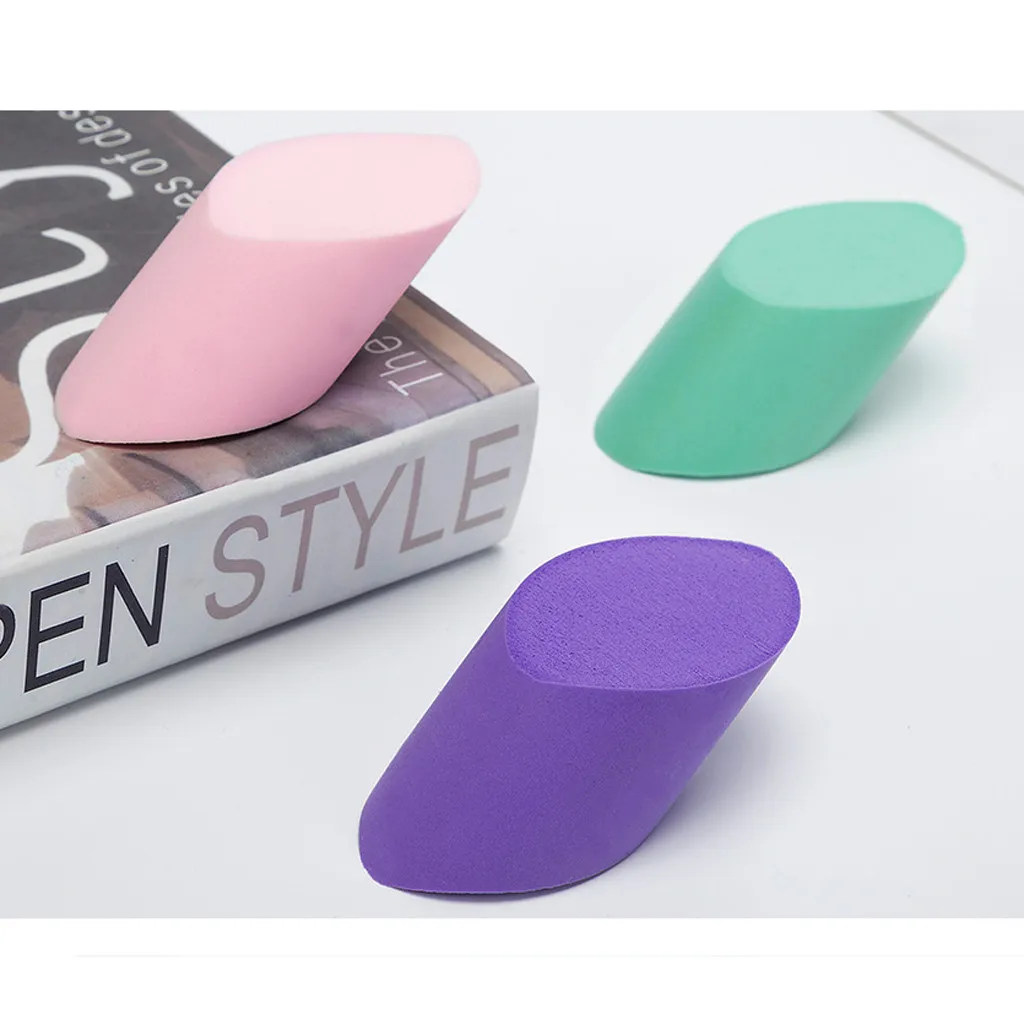 Губка для макияжа натуральная гладкая красота Косметическая пуховка слоеный Макияж Блендер Мягкий косметический 4 цвета для основы Y607