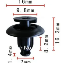 Влезает в 7 мм отверстие автомобильные насосы панель капота и багажный отсек фиксатор чехол для Toyota Avalon, camry celica 90467-07146