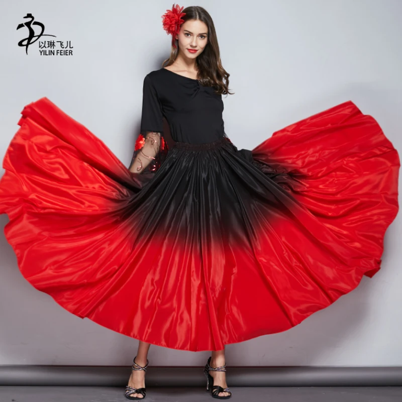 

Flamenco Dance Skirt Gypsy Skirt Robe Flamengo Enfant Spanish Dance Costumes