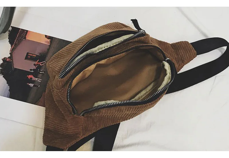 Вельветовые поясные сумки для женщин 2019 Модный Дизайн поясная сумка женский банановый пояс поясная сумка женская нагрудная сумка через