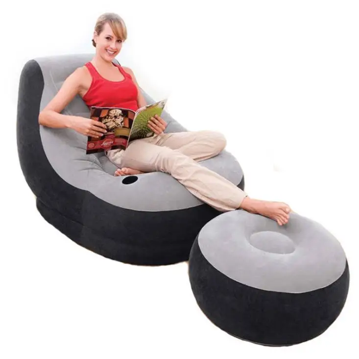 

Intex 68564 Authentic Inflatable Sofa Mattress Lazy Sofa Bed Recliner Beach Chair Outdoor Table and Chair Outdoor Camping Car M