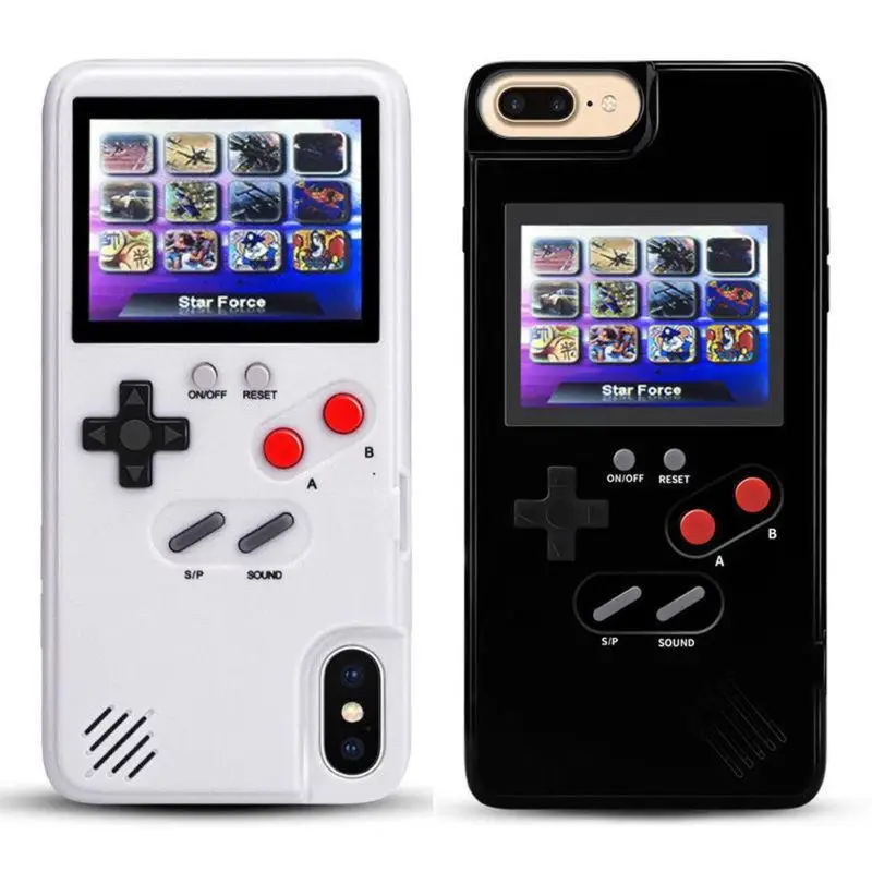 

DSstyles 2019 New Pattern Phone Gamepad Gamepad Android IPhone6/7/8,6/7/8 Plus,X/Xs,XR,X Max Color Tetris Game Screen Play Retro Case