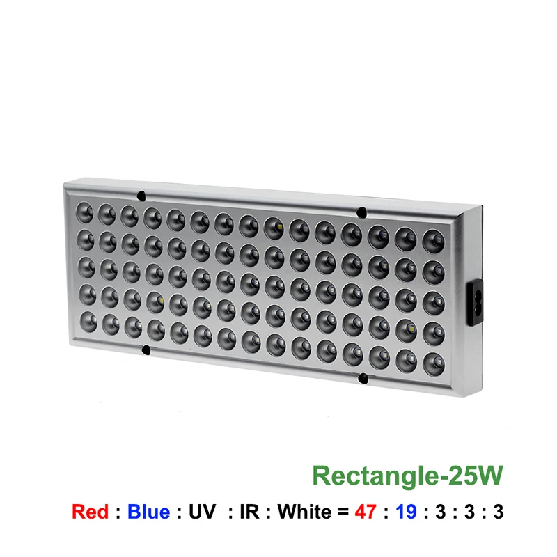 Светодиодный светать полный спектр 25 Вт 40 50 Крытый парниковых завод расти светодиодные лампы для растений цветы выращивания рассады