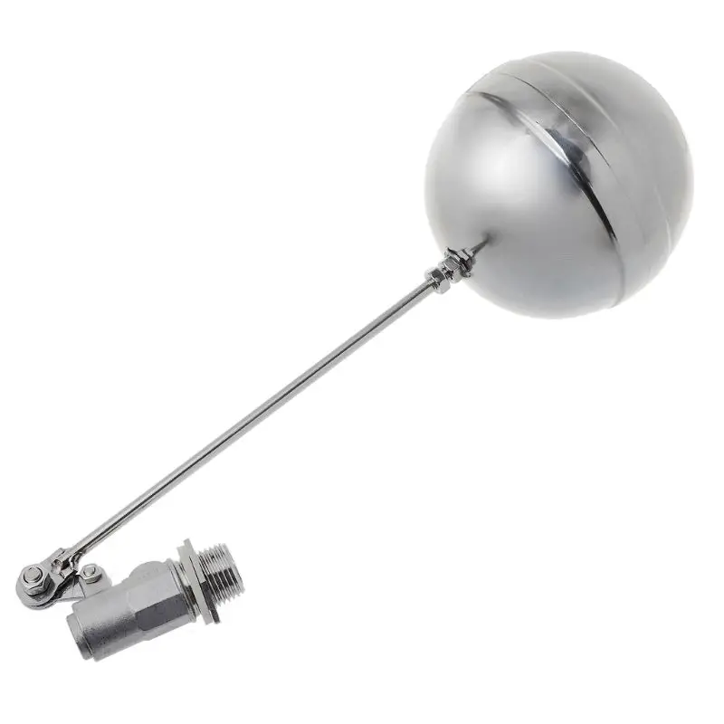 Flow Control Balanced Float Ball for Valve DN15 Male Thread Water for Tank Ball Stainless Steel Float Valve Wate