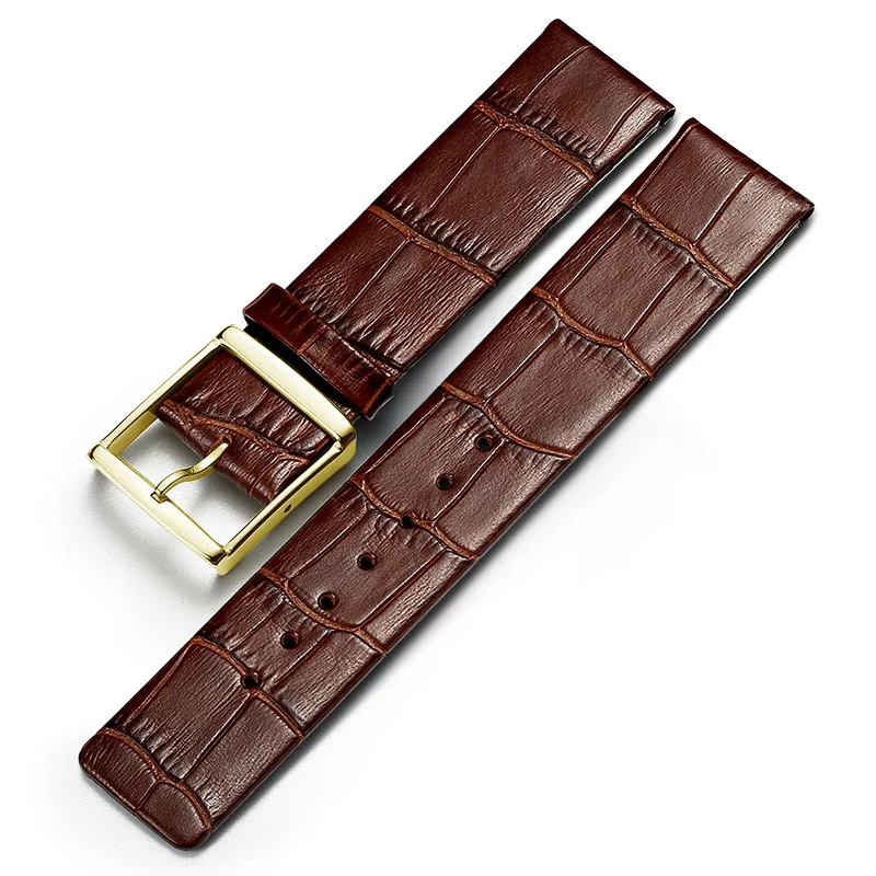 KE-DBB05 14 мм 18 мм 20 мм 22 мм Высокое качество Brown коричневый ремешок из натуральной кожи ремешок с пряжкой - Цвет ремешка: KE-DBB05