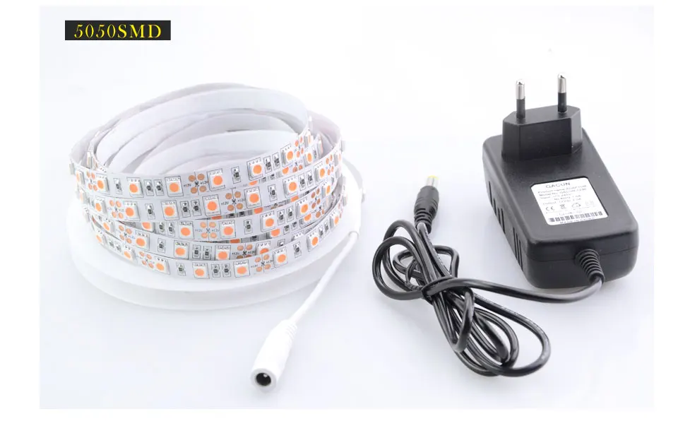 AmmToo Розовый Светодиодные полосы SMD 2835/5050 300 светодиодов 5 м ФИТА де светодиодные Газа DC 12 В Indoor fleixble лента энергосберегающие освещения Decor